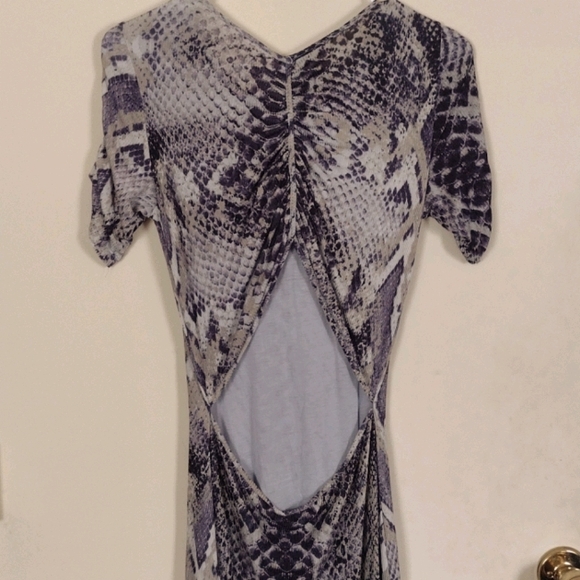 Python print silk midi dress - Picture 3 of 6